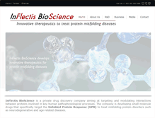 Tablet Screenshot of inflectisbioscience.com